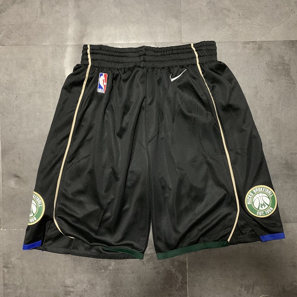 Men NBA Milwaukee Bucks Black Nike Shorts 0416->philadelphia 76ers->NBA Jersey